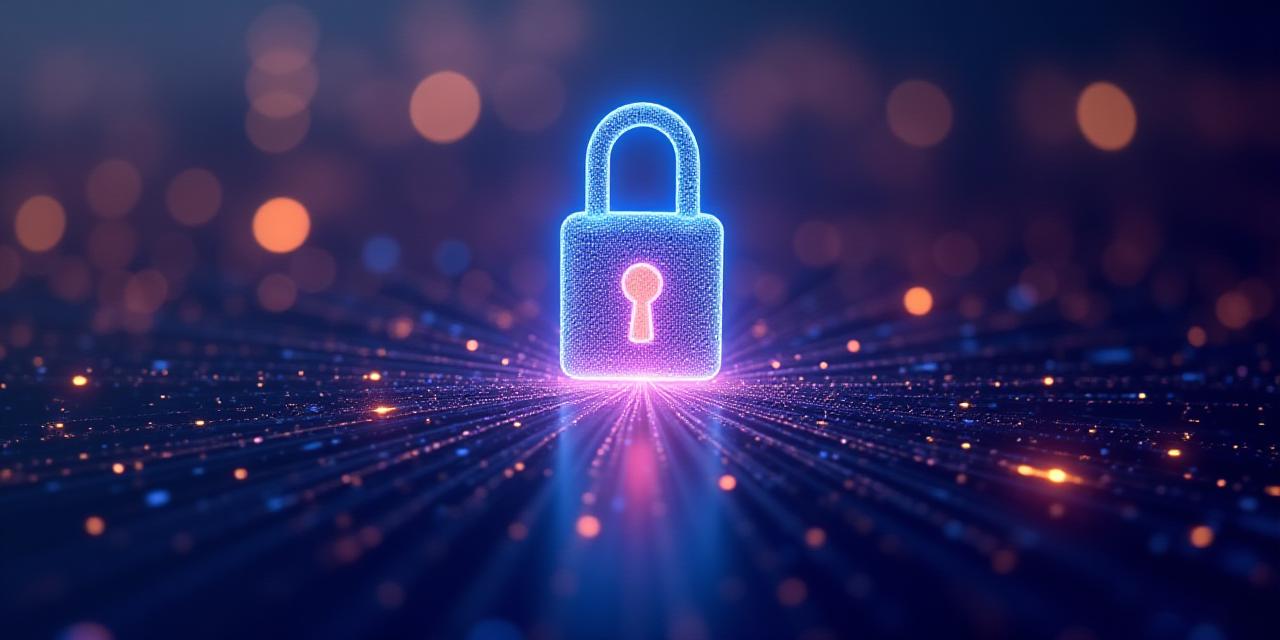 Secure data protection and digital encryption visualization